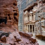 Zu sehen ist das Schatzhaus Petra in Jordanien